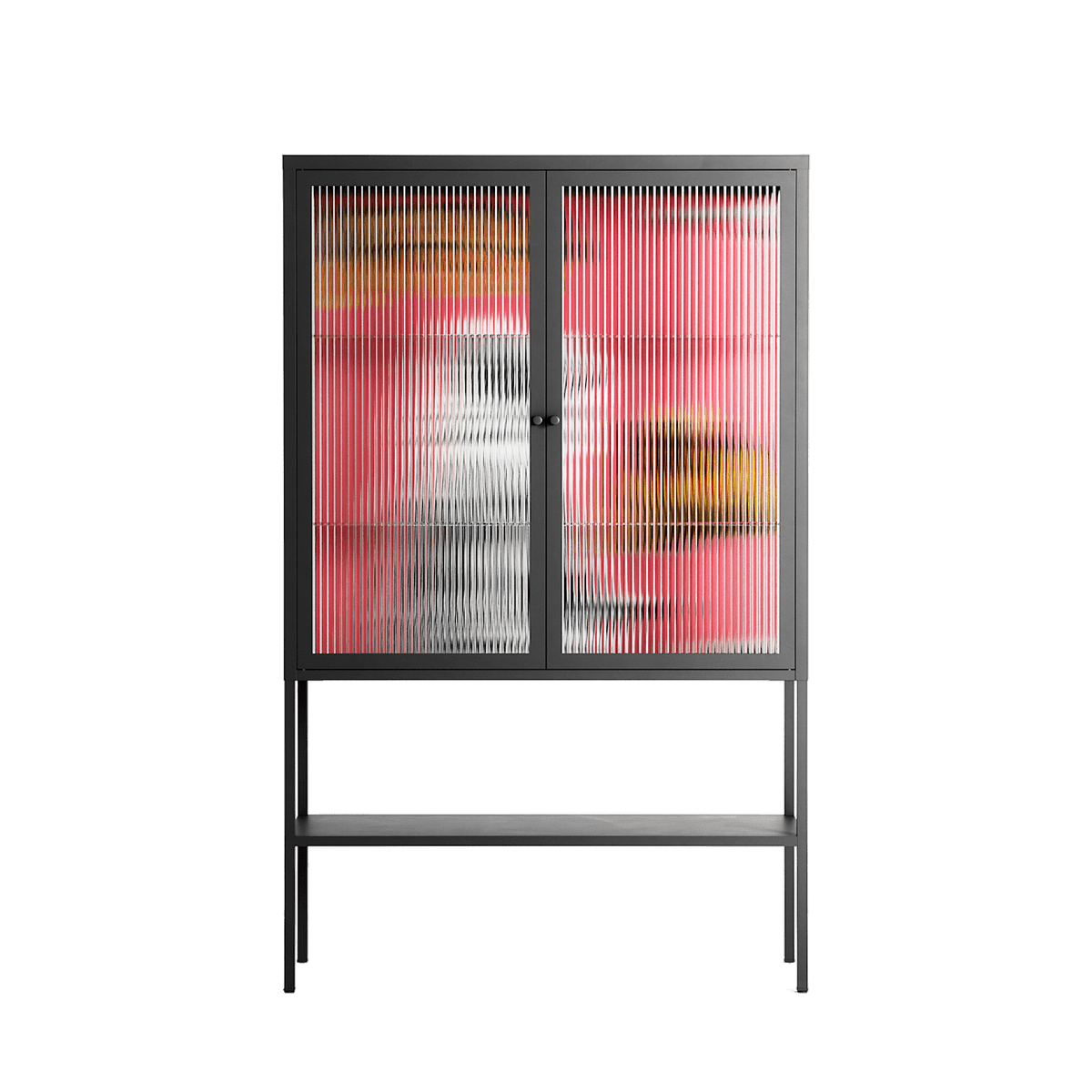 Change - Loft Cabinet - Caitlin Flood-Molyneux - Antracite - Reeded glass