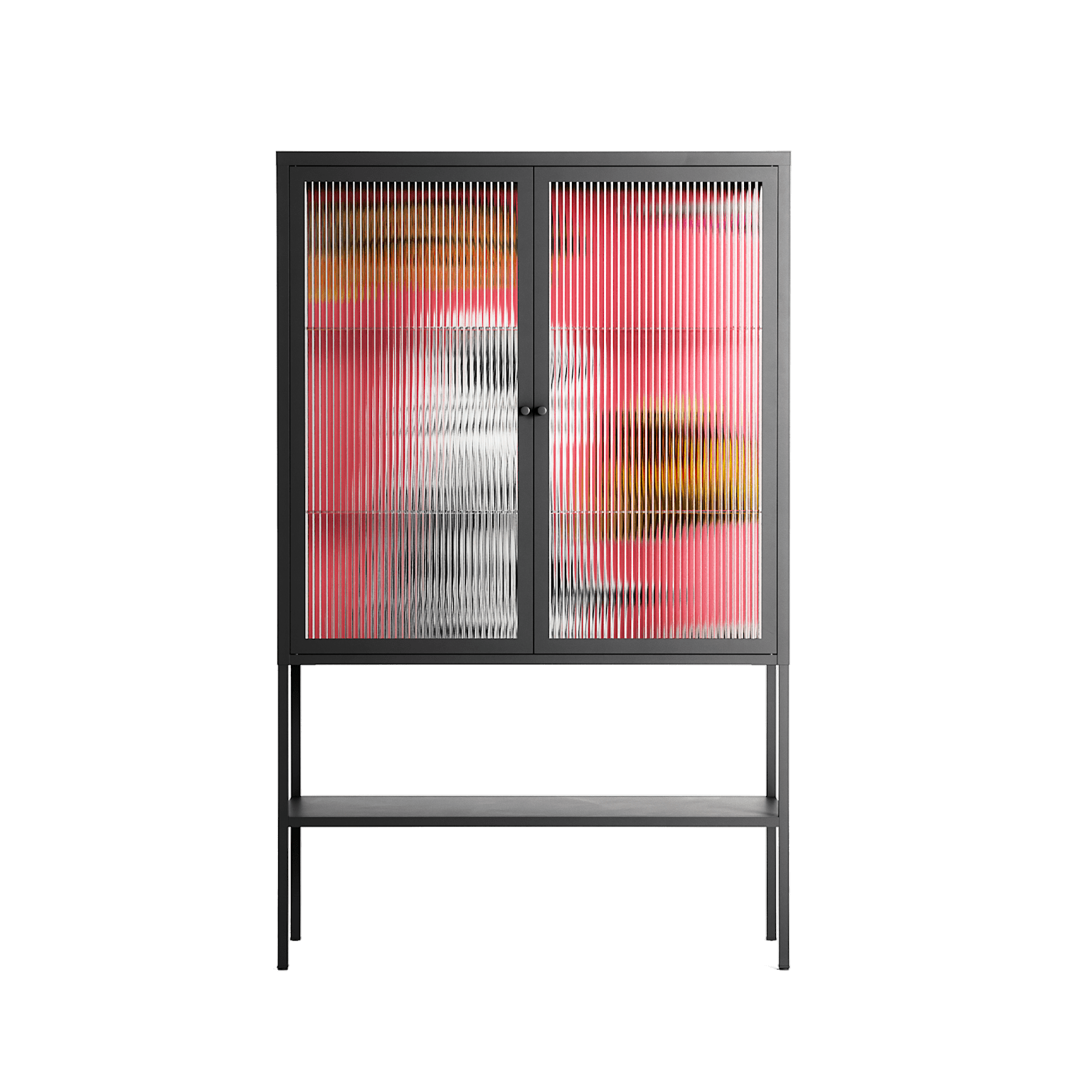 Change - Loft Cabinet - Caitlin Flood-Molyneux - Antracite - Reeded glass