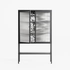 Flight Of Fancy - Loft Cabinet - Diana Catchpole - Antracite - Reeded glass