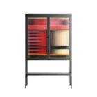 Harmonic - Loft Cabinet - Rikki Hewitt - Antracite - Reeded glass
