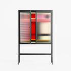 Harmonic - Loft Cabinet - Rikki Hewitt - Antracite - Reeded glass