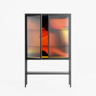 Swift - Loft Cabinet - Rikki Hewitt - Antracite - Reeded glass