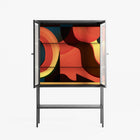 Swift - Loft Cabinet - Rikki Hewitt - Antracite - Reeded glass
