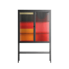 Turnstile - Loft Cabinet - Rikki Hewitt - Antracite - Reeded glass