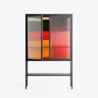 Turnstile - Loft Cabinet - Rikki Hewitt - Antracite - Reeded glass
