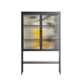 Knights - Loft Cabinet - Naia Escribano - Antracite - Reeded glass