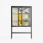 Knights - Loft Cabinet - Naia Escribano - Antracite - Reeded glass