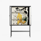 Knights - Loft Cabinet - Naia Escribano - Antracite - Reeded glass