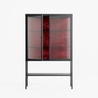 Ornaments - Loft Cabinet - Naia Escribano - Antracite - Reeded glass