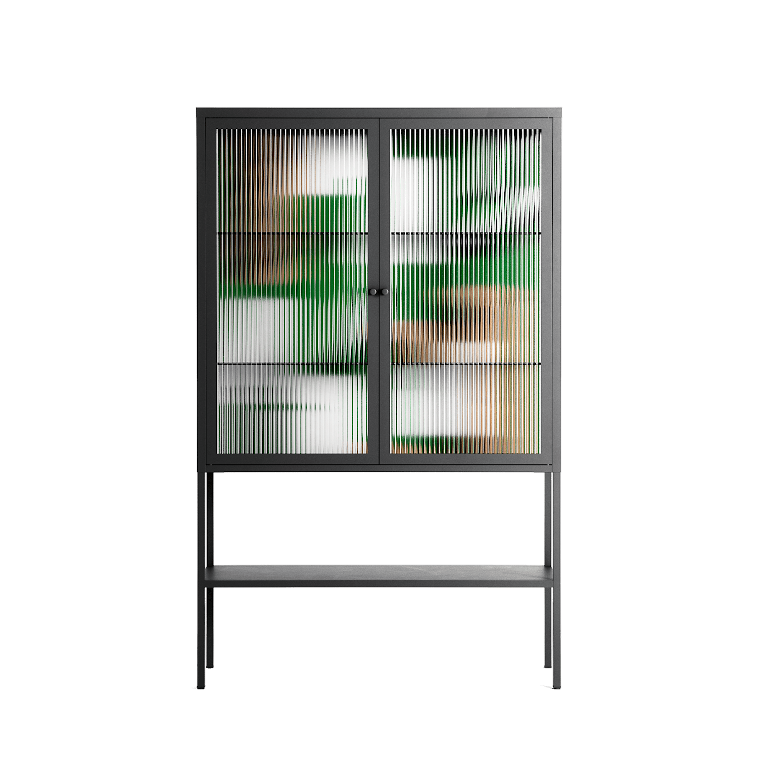 Paisaje - Loft Cabinet - Naia Escribano - Antracite - Reeded glass