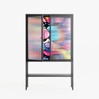 Sansone - Loft Cabinet - Maddalena Fanfani - Antracite - Reeded glass