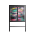 Bobsan - Loft Cabinet - Maddalena Fanfani - Antracite - Reeded glass
