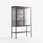 Bobsan - Loft Cabinet - Maddalena Fanfani - Antracite - Reeded glass