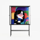 Chained To Perception - Loft Cabinet - Mathilda Kienast - Antracite - Reeded glass