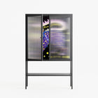 Be Nice Or Leave - Loft Cabinet - Mo Kalache - Antracite - Reeded glass