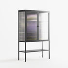 Be Nice Or Leave - Loft Cabinet - Mo Kalache - Antracite - Reeded glass