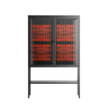 Berry Branch - Loft Cabinet - Ethan Fender - Antracite - Reeded glass
