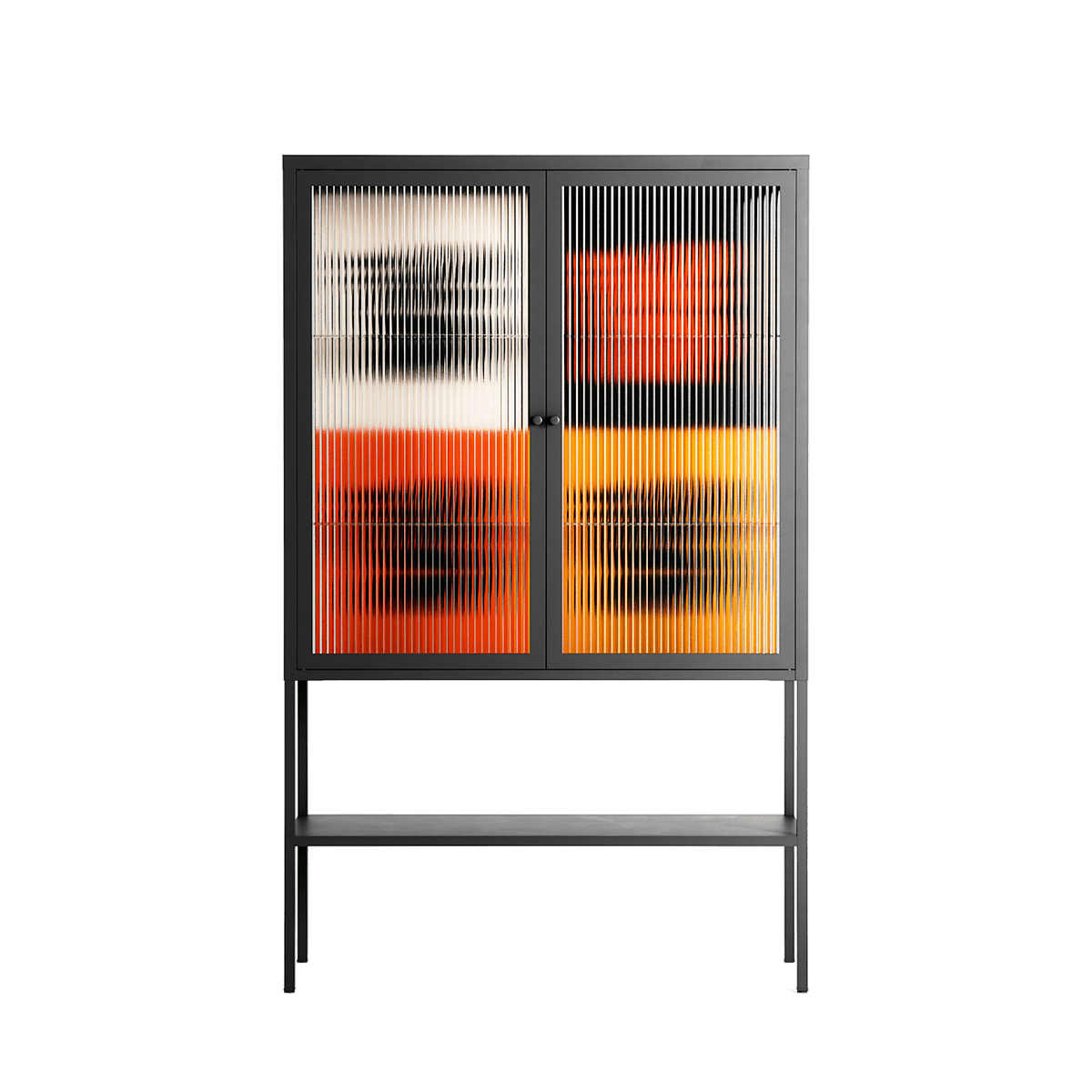 Draconicon - Loft Cabinet - Ethan Fender - Antracite - Reeded glass