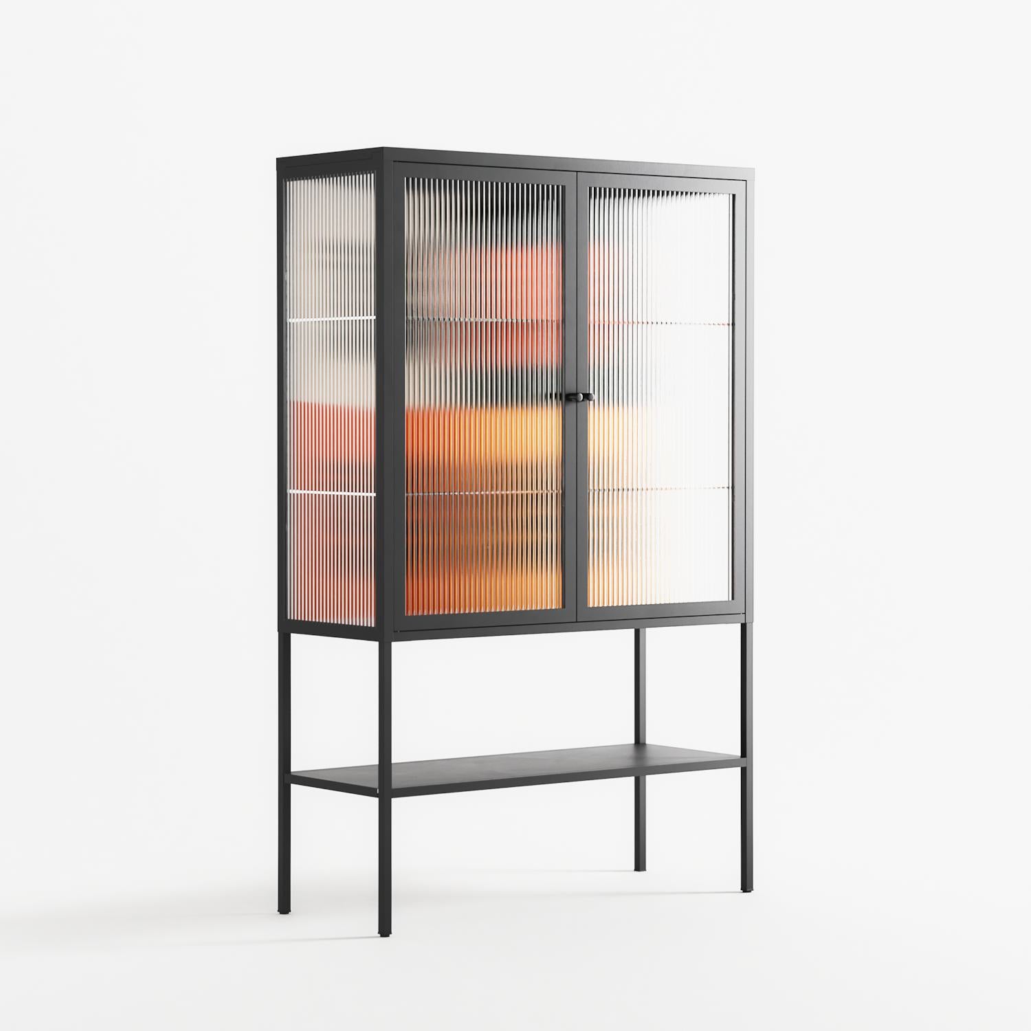 Draconicon - Loft Cabinet - Ethan Fender - Antracite - Reeded glass