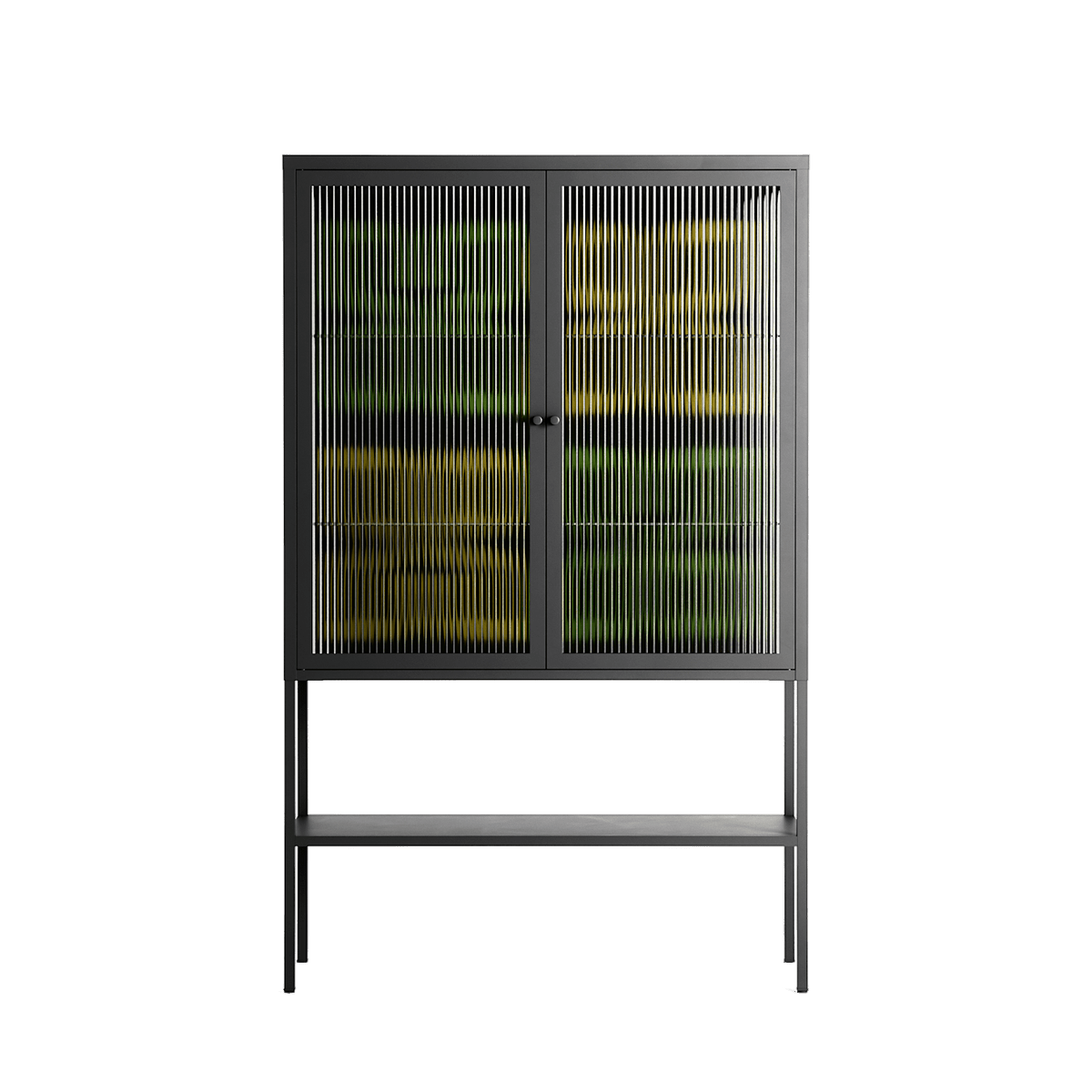 Ultra Bloom - Loft Cabinet - Ethan Fender - Antracite - Reeded glass