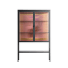 Connect With Nature - Loft Cabinet - Raissa Oltmanns - Antracite - Reeded glass