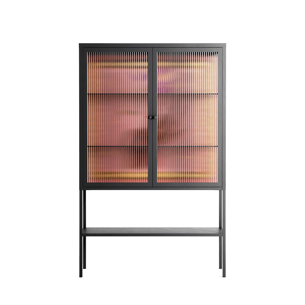 Connect With Nature - Loft Cabinet - Raissa Oltmanns - Antracite - Reeded glass