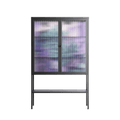 A Bridge Across Time 3 - Loft Cabinet - Nick Liefhebber - Antracite - Reeded glass