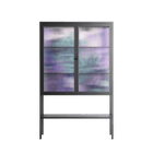 A Bridge Across Time 3 - Loft Cabinet - Nick Liefhebber - Antracite - Reeded glass