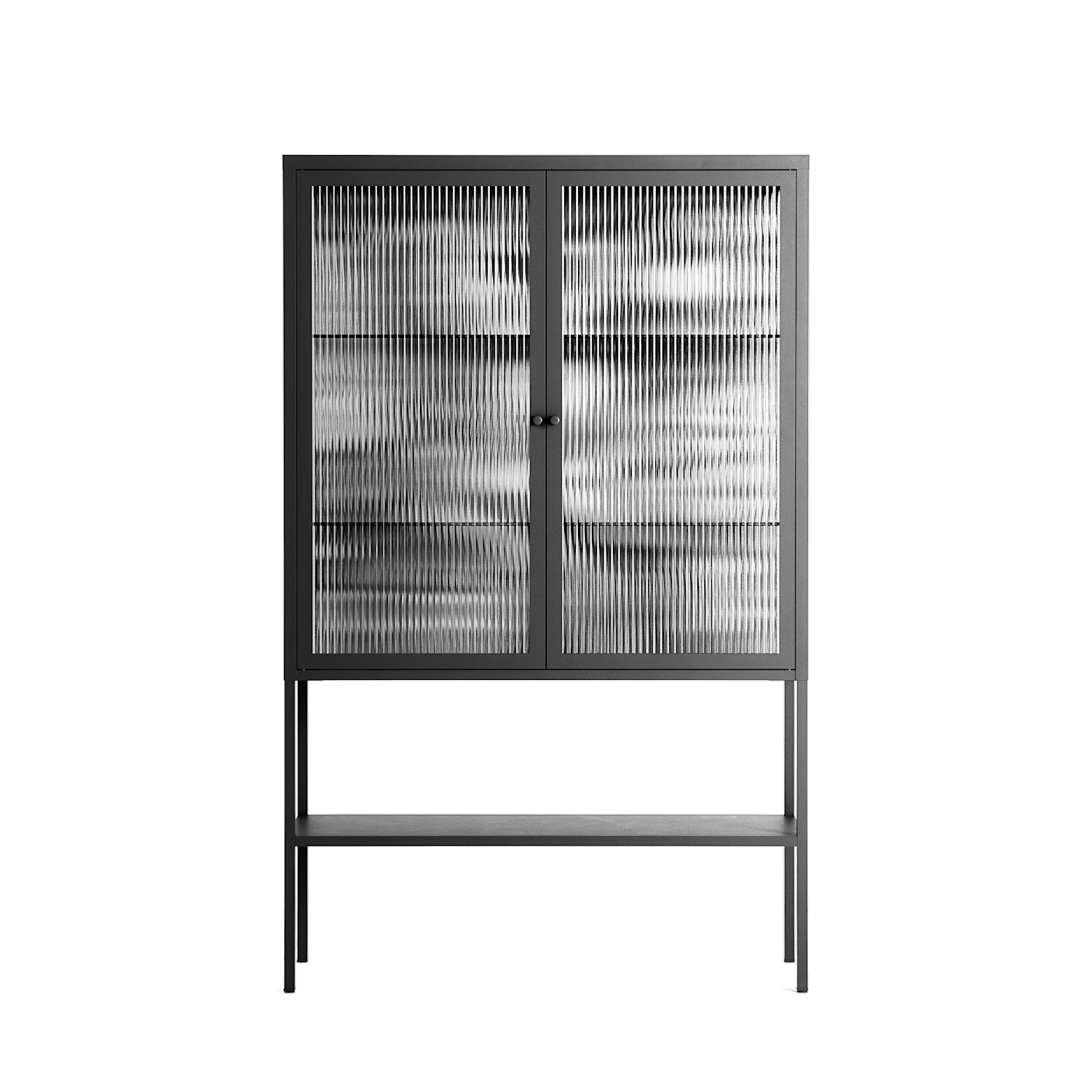 Flight Of Fancy 3 - Loft Cabinet - Diana Catchpole - Antracite - Reeded glass