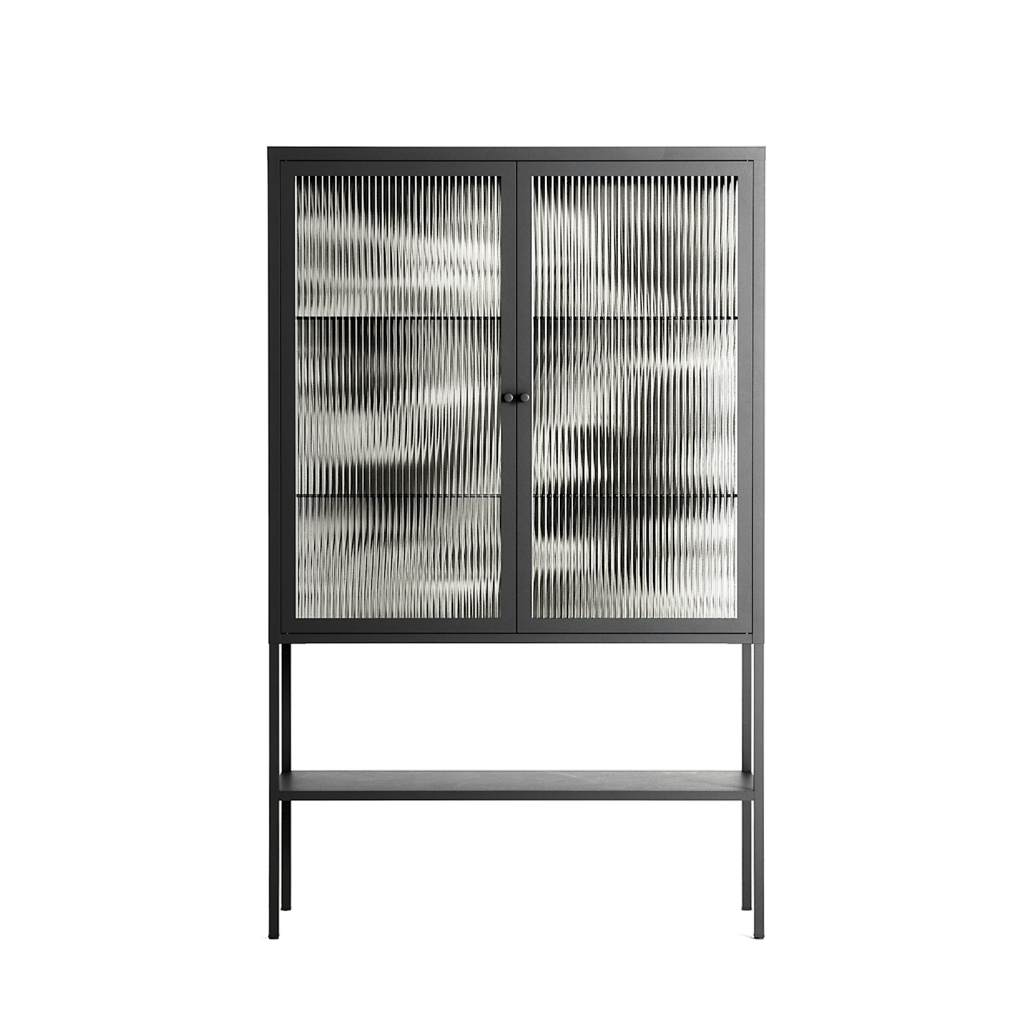 Ode to Summer 4 - Loft Cabinet - Diana Catchpole - Antracite - Reeded glass