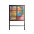 The Towering Hall Full Of Light - Loft Cabinet - Nick Liefhebber - Antracite - Reeded glass