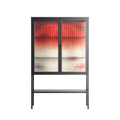 Parallel Mirage - Loft Cabinet - Oluwasheyi Adebayo - Antracite - Reeded glass
