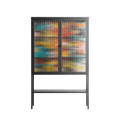 All The Stickers - Loft Cabinet - Craig Watkins - Antracite - Reeded glass