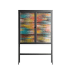 All The Stickers - Loft Cabinet - Craig Watkins - Antracite - Reeded glass