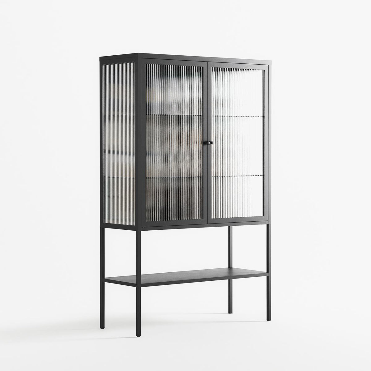 Dreaming With Open Eyes - Loft Cabinet - Sophie Goudman-Peachey - Antracite - Reeded glass