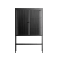 The Single Color - Loft Cabinet - Craig Watkins - Antracite - Reeded glass