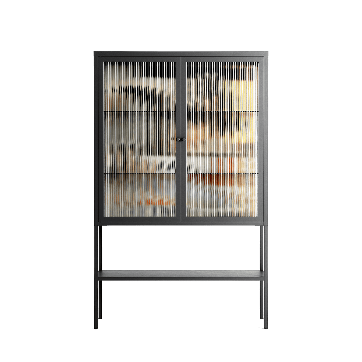 Sweet Far Away - Loft Cabinet - Sophie Goudman-Peachey - Antracite - Reeded glass