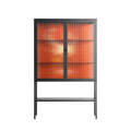 Drink And Cherries - Loft Cabinet - Raissa Oltmanns - Antracite - Reeded glass