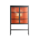 Drink And Cherries - Loft Cabinet - Raissa Oltmanns - Antracite - Reeded glass