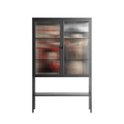 Where We Belong - Loft Cabinet - Sophie Goudman-Peachey - Antracite - Reeded glass