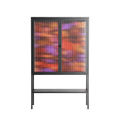 The Secret Herb Garden In The Forest 2 - Loft Cabinet - Nick Liefhebber - Antracite - Reeded glass
