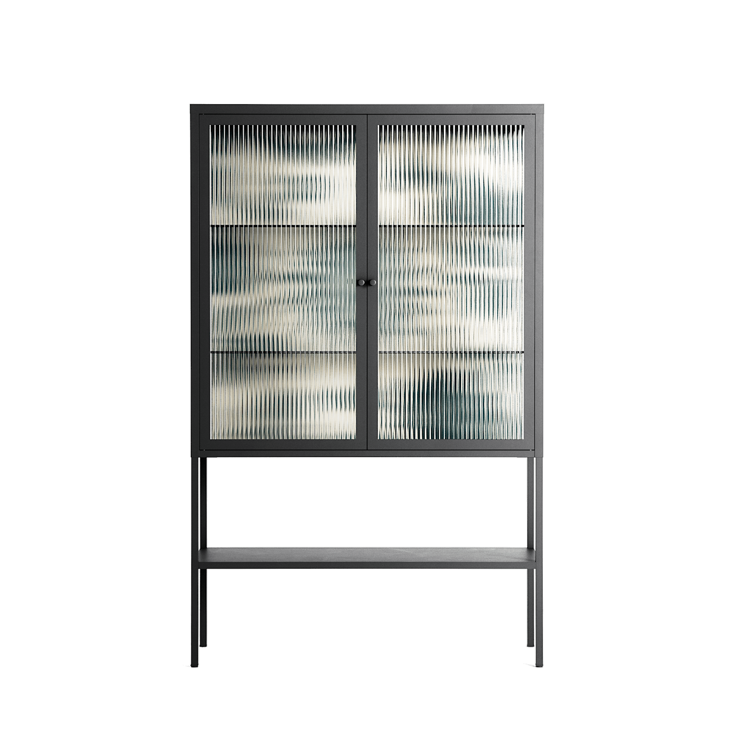 Ode to Summer 6 - Loft Cabinet - Diana Catchpole - Antracite - Reeded glass