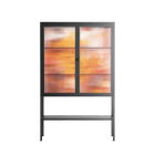 A Bridge Across Time - Loft Cabinet - Nick Liefhebber - Antracite - Reeded glass