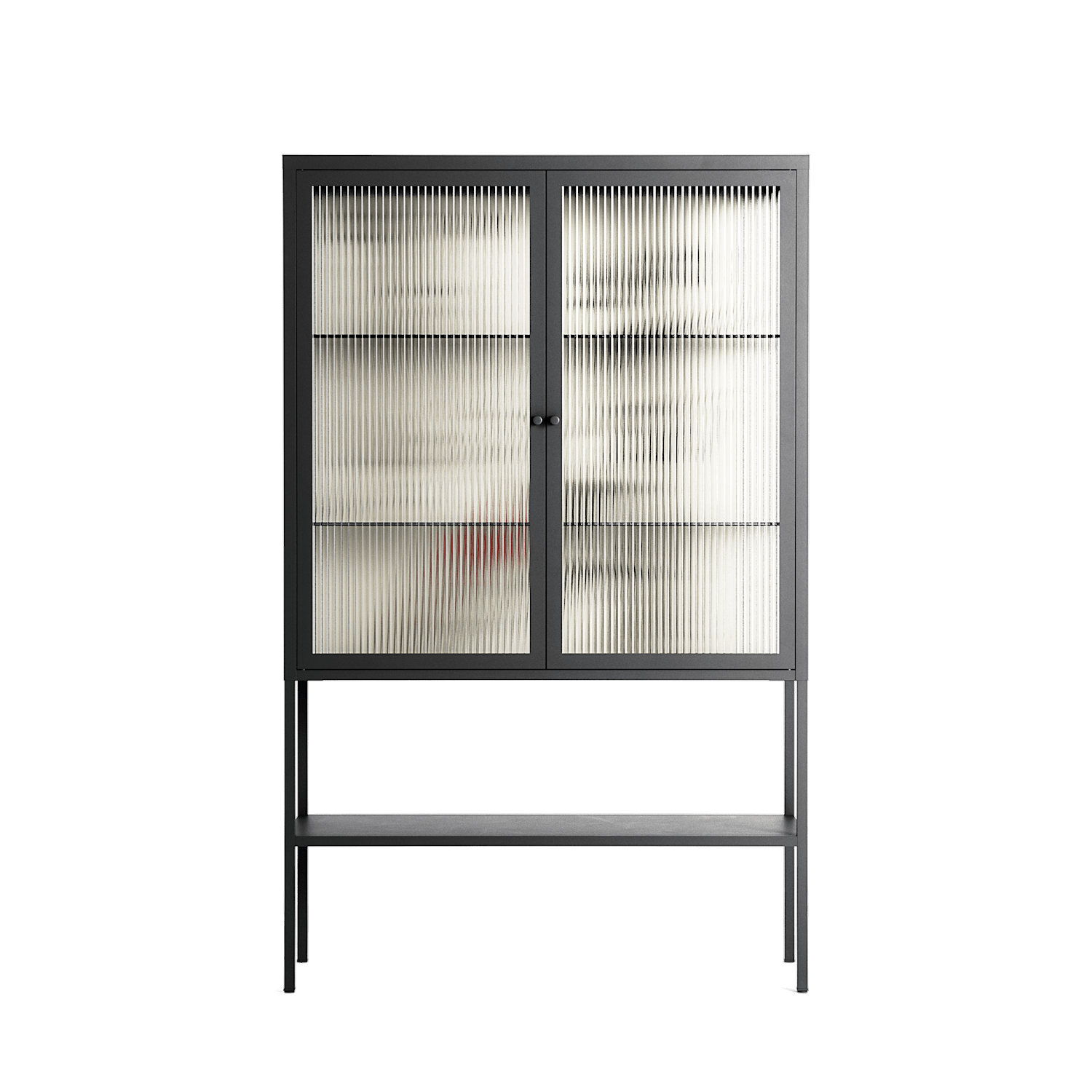 Bayeux - Loft Cabinet - Naia Escribano - Antracite - Reeded glass