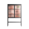 Woman at the Beach - Loft Cabinet - Raissa Oltmanns - Antracite - Reeded glass