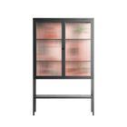 Woman at the Beach - Loft Cabinet - Raissa Oltmanns - Antracite - Reeded glass