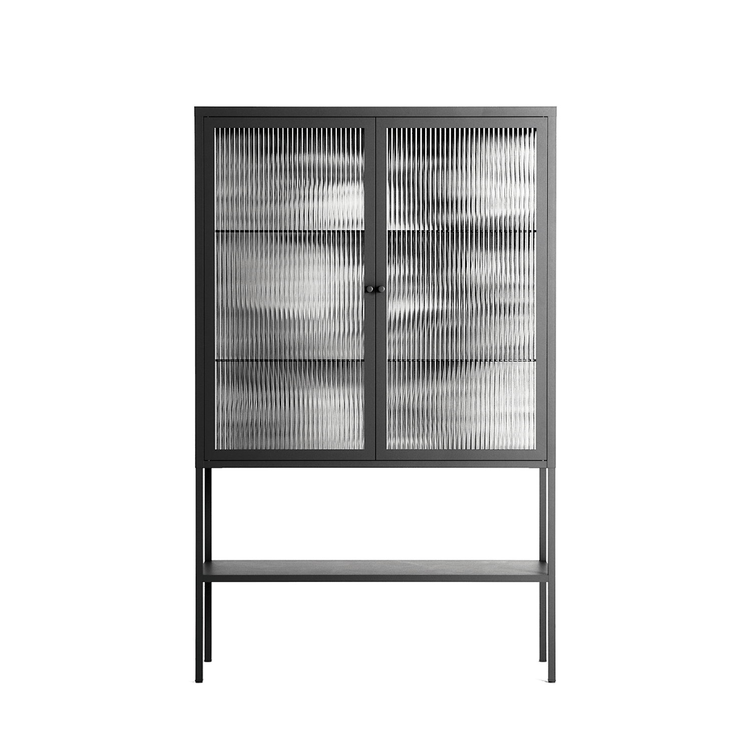 Flight Of Fancy - Loft Cabinet - Diana Catchpole - Antracite - Reeded glass