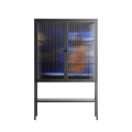 Blue Velvet - Loft Cabinet - Sophie Goudman-Peachey - Antracite - Reeded glass