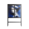 Beyond The Veil Of Consciousness - Loft Cabinet - Mathilda Kienast - Antracite - Reeded glass