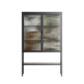 As The Rain Falls - Loft Cabinet - Sophie Goudman-Peachey - Antracite - Reeded glass